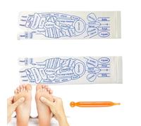 Reflexology Socks - in cotone da 22,5 cm, con strumento di massaggio, per massaggio ai piedi, comodi e delicati sulla pelle, alleviano l'affaticamento e favoriscono la circolazione, per uomini