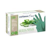 REFLEXX L600 300/1000 Guanti in LATTICE VERDI CON ALOE VERA - 6,2 GRAMMI - VARIE TAGLIE OFFERTA - settore odontoiatrico guanti dentista (300 pezzi taglia XS)
