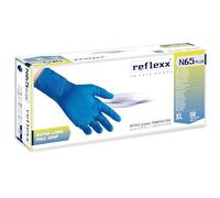 Reflexx N65 Plus, guanti in nitrile blu Full Grip - Extra Lungo 29 cm (XL)