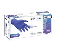 Reflexx N71/S Guanti in Nitrile Ipoallergenici Senza Polvere - gr. 4,2 (M)