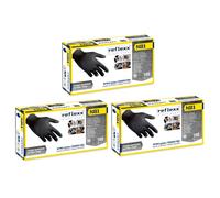 REFLEXX N81 Guanti in nitrile NERO uso alimentare 3.2 gr TG M - 300 PZ 1DY2