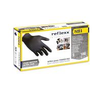 Guanti da lavoro monouso in nitrile Reflexx N81 Food line ultra sottile