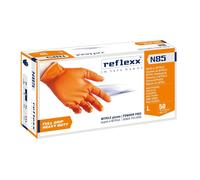 REFLEXX N85 Guanti nitrile ARANCIO - SP - FULL GRIP - TG M pacco da 500 1DYA