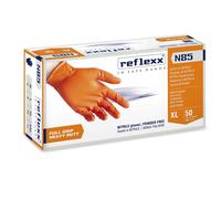 REFLEXX N85 Guanti nitrile ARANCIO - SP - FULL GRIP -TG XL- pacco da 200 1DYD