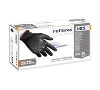 Reflexx - N85B-XXL(11) - Guanti in nitrile N85B - ultra resistenti - tg XXL - nero - Reflexx - conf. 50 pezzi - 96900 - Conf. da 1 Pz. - N85B-XXL(11)