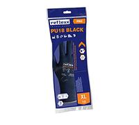 Reflexx PU18 Black - Guanti SUPPORTATI in Poliuretano (1 paio) (XL)