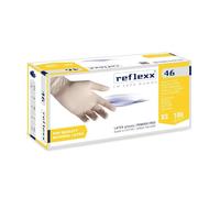 REFLEXX R46 300 Guanti in lattice senza polvere - gr 5.7-300 pz VARIE TAGLIE - OFFERTA - DPI Cat. 3 ospedaliero dentale alimentare (S)