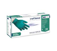 REFLEXX R68 Guanti in nitrile VERDE senza polvere GR 6 - TG S 300 pz 1DXE