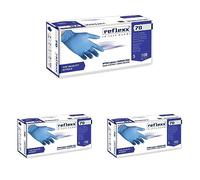 Reflexx R70 / M Guanti senza nitrili in polvere, medio, blu chiaro, confezione da 300
