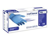 REFLEXX R70 / XL Guanti senza nitrili in polvere, X-Large, azzurro, confezione da 100