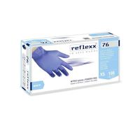 REFLEXX R76 300/1000 Guanti in nitrile AZZURRO - 3,5 GRAMMI morbidi elastici - VARIE TAGLIE OFFERTA - per dentisti parrucchieri palestra ed altro (1000 pezzi Taglia XS)