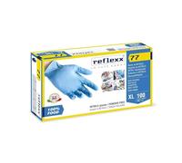 REFLEXX R77 300 Guanti nitrile uso alimentare SP - 3 gr - VARIE TAGLIE - 300 PZ - OFFERTA - Idonei al contatto TUTTI GLI ALIMENTI (L)