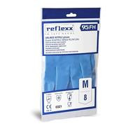 Reflexx R95, Guanti Riutilizzabili in Nitrile Gr 44, Speciali per Alimenti, 50 Pezzi, Blu