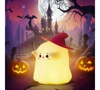 Refluxe Ghost Silicon Lamp, luce creativa in silicone Wizard, lampada notturna ricaricabile, luce notturna dimmerabile con timer di 30 minuti, luce notturna per l'allattamento, adatta a bambini, ragaz