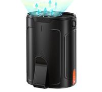 Refluxe Ventilatore da collo 6600 RPM, 4 velocità, durata della batteria 25 ore, ventilatore portatile USB-C per campeggio, attività all'aperto, posto di lavoro (nero)