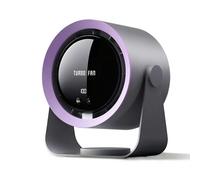 Refluxe Ventilatore da Tavolo Ricaricabile USB, Batteria 5400 mAh, Display LED, 100 Velocità Regolabile e Inclinazione Manuale 90°, Potente e Appendibile per Scrivania, Ufficio, Camera da Letto