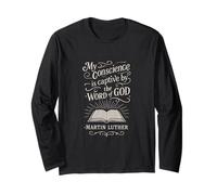 Reformed Theology Citazione Martin Lutero Bibbia Scrittura Design Maglia a Manica