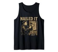 Reformed Theology inchiodato 1517 Martin Lutero Design Canotta