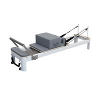 Reformer Machine Pilates Reformer Machine per Pilates con Molle Letto Pieghevole A Intensità Regolabile Resistenza Corporea Stretching Equilibrio E Allenamento(Gray)