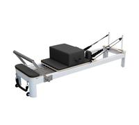 Reformer Machine Pilates Reformer Machine per Pilates con Molle Letto Pieghevole A Intensità Regolabile Resistenza Corporea Stretching Equilibrio E Allenamento(Black)