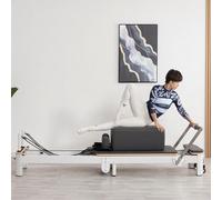 Reformer Machine Pilates Reformer Riformatore Pieghevole Macchina di Allenamento Compatta Pieghevole per per Allenamento Completo del Corpo Pilates Studio Machine