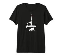 Reformer Pilates Beagle Amante del Vino Cane Maglietta Premium