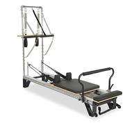Reformer Pilates con torre in alluminio funzionale e versatile Cuore Pilates Gris 244x91x192 cm