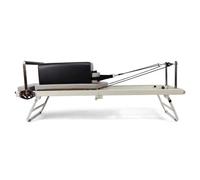 Reformer professionale per pilates con scatola per palestra domestica, attrezzatura completa per pilates con 5 tubi in lattice, cinghie e barra di spinta per fitn