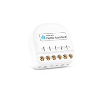 Refoss ESP8266 Mini Interruttore Smart a Relè WiFi con Home Assistant, Interruttore Luce Smart da 10A con Misurazione della Corrente, 1 Gang, Compatibile con Alexa, Google, 1 Pezzo