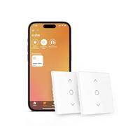 Refoss Interruttore per Tapparelle WiFi con Apple HomeKit, Timer per Tapparelle, Interruttore per Tende con Controllo Percentuale, con Retroilluminazione, Compatibili con Siri, Alexa, Google