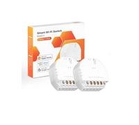 Refoss Mini WiFi Relè Interruttore Smart 1 Way Compatibile con Apple HomeKit Alexa Google Home Modulo Relè Interruttore Comando Vocale 250V 10A 2 Pezzi