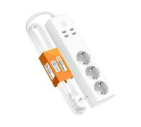 Refoss Multipresa Ciabatta WiFi Compatibile con Apple HomeKit, Alexa, Google Home, Ciabatta Intelligente con 3 Presa 4 USB, Funzione Timer, Protezione da Sovraccarico, Controllo Remoto Separatamente