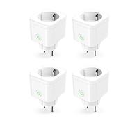 Refoss Presa Intelligente Alexa, WiFi Presa Temporizzata con Controllo Vocale, Controllo Remoto Tramite App Refoss, Compatibile con Alexa e Google Home, 2400W, 10A, Type F, 4 Pezzi