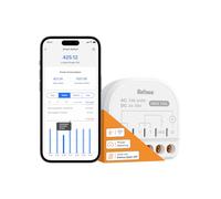Refoss Relè Interruttore Smart WiFi e Bluetooth con Monitoraggio Energetico, Domotica, Interruttore Smart Luci Compatibile con Home Assistant, Alexa e Google Home