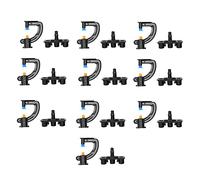 Refraction Nozzle Sprinkler 10 Set Rotating G Type Watering Irrigation Equipment Engineering Plastics for Greenhouse Garden