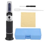 Refrattometro 3 In 1 Manuale, Misuratore Contenuto Zucchero Succo Vino Alcolico, Alta Precisione Con ATC, Strumento Leggero Per Analisi Homebrew