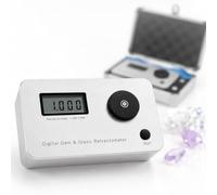 Refrattometro Portatile per Pietre Preziose, Tester per Diamanti | Batteria Ricaricabile, 10.000 Misurazioni, Tripla Protezione, per Servizi Valutazione Gioielli