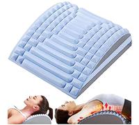 Refresh - Barella per collo e schiena, cracker per sollievo dal dolore lombare, tavola regolabile a più livelli per ernia del disco, sciatica, scoliosi, barella posteriore per postura (blu)