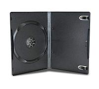Refresh Cartridges - Custodie DVD da 14 mm, capacità disco singolo, confezione da 100 pezzi, colore: Nero