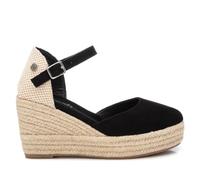 REFRESH SCARPE DONNA ESPADRILLAS CON ZEPPA ALTA E CINTURINO 172644 NERO