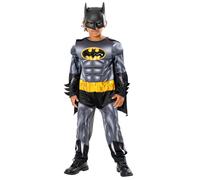Refresh Metallico Batman Bambini Deluxe Autorizzato Costume Super Eroe Vestito