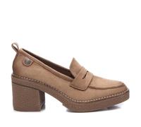 REFRESH Mocassini in Camoscio Tortora -Altezza Tacco 7cm-