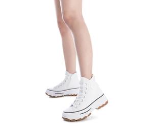 REFRESH MODELLO CONVERSE SCARPE DONNA 172476 TELA PLATFORM BIANCO DAL 36 AL 41