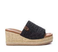 REFRESH Sandali 171753 Nero - Altezza Zeppa 7 cm