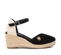 REFRESH - Sandali con zeppa Donna Nero - Scarpe comode e versatili - Moda casual - Modello 17188212 (Misurare 36)
