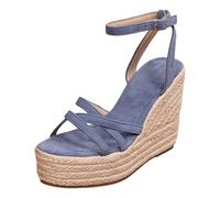 Refresh Sandali Donna Sandalo Donna Comodo Sandali Nero Basso Eleganti Casual per Spiaggia Estivi con Supporto Plantare Cinturino Elastico Caviglia Stile BohémienPlaya