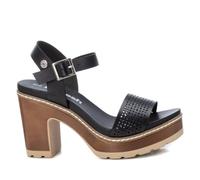 REFRESH Sandali Neri Classici -Altezza Tacco 10cm-