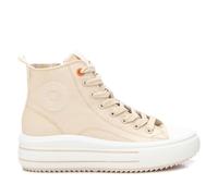 REFRESH - Sneakers con tacco basso Donna Beige - Scarpe comode e versatili - Moda casual - Modello 17272201 (Misurare 38)