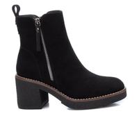 REFRESH Stivaletto in Camoscio Nero -Altezza Tacco 7cm-