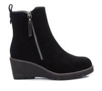 REFRESH Stivaletto in camoscio Nero -Altezza Zeppa 6cm-